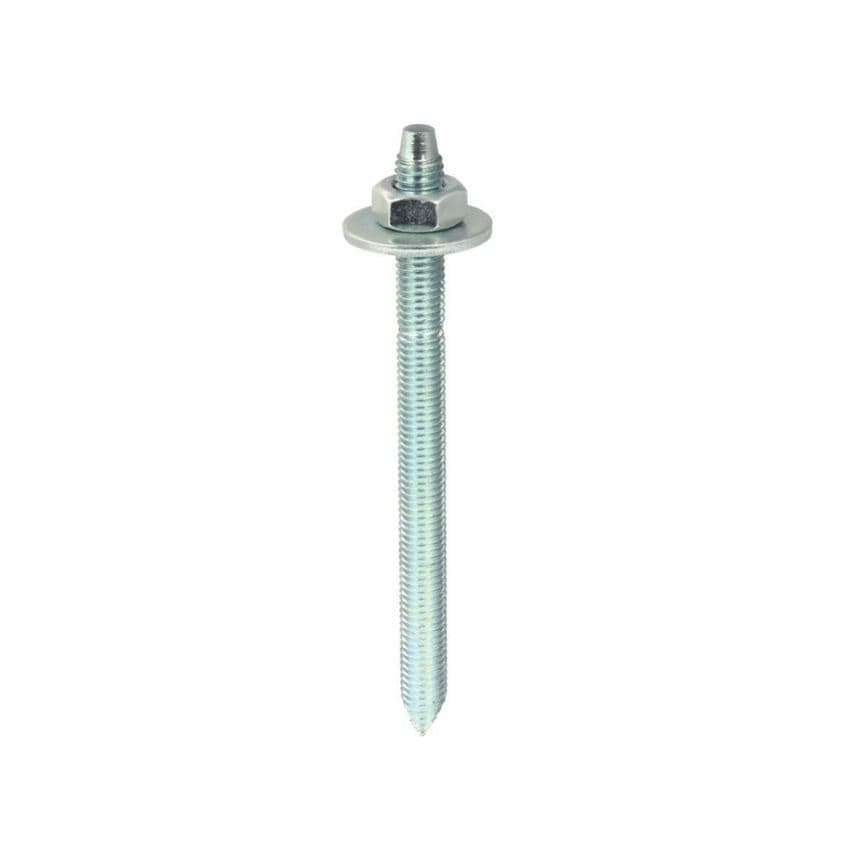 Shop Moderix Galvanized Chemical Resin Anchor Bolt Threaded Rod Bar Size M12 x 160mm, Pack of