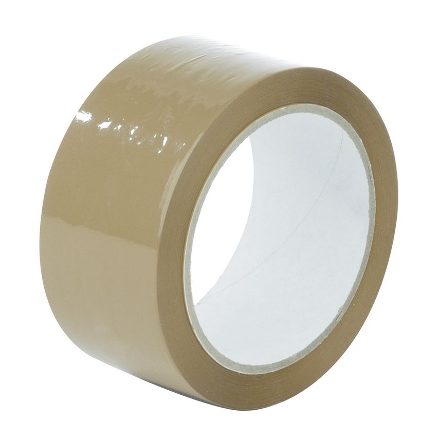 Olympia Box of 75mm x 132m Brown Hotmelt Polypropylene Tape 24/Box 45/Pallet