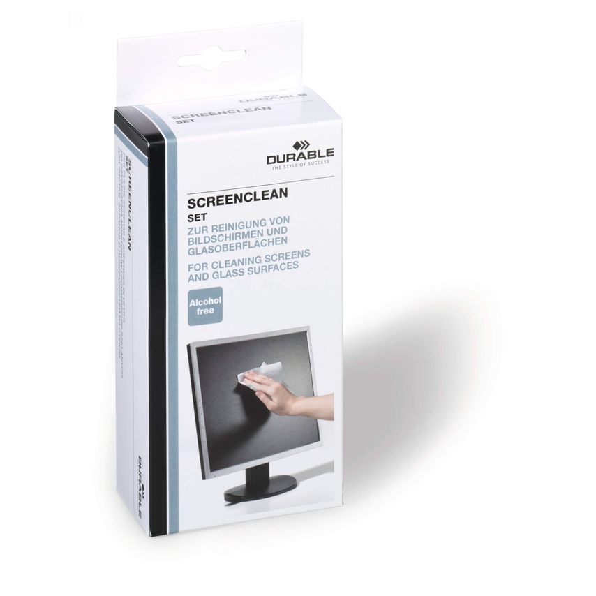 Durable Screen Clean Screen Clean Spray Bottle and 20 Wipes, 125ml