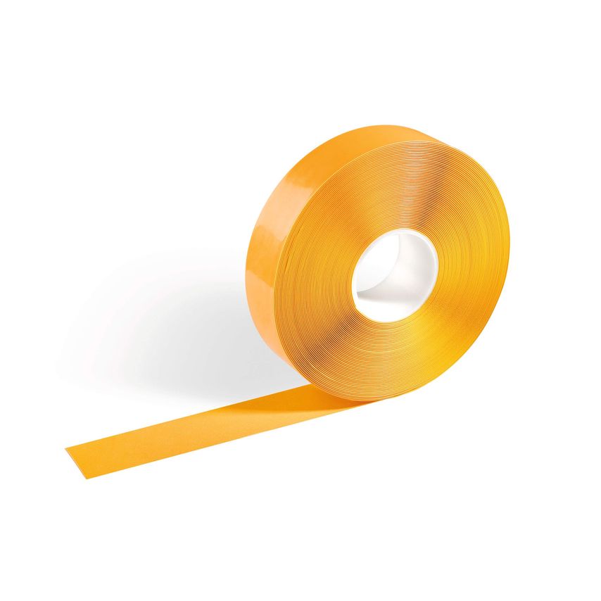 Durable DuraLine Slip-Resistant Floor Marking Tape, 50mm x 30m, Yellow