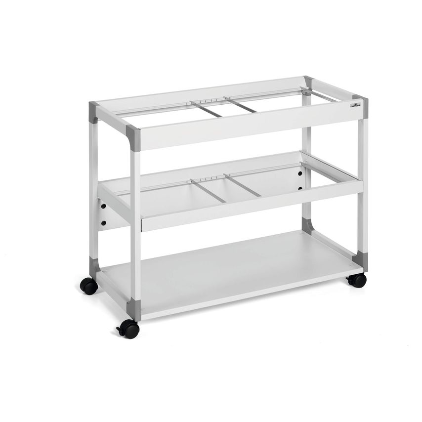 2 Level Suspension File Trolley, for 200 A4 Folders, Grey