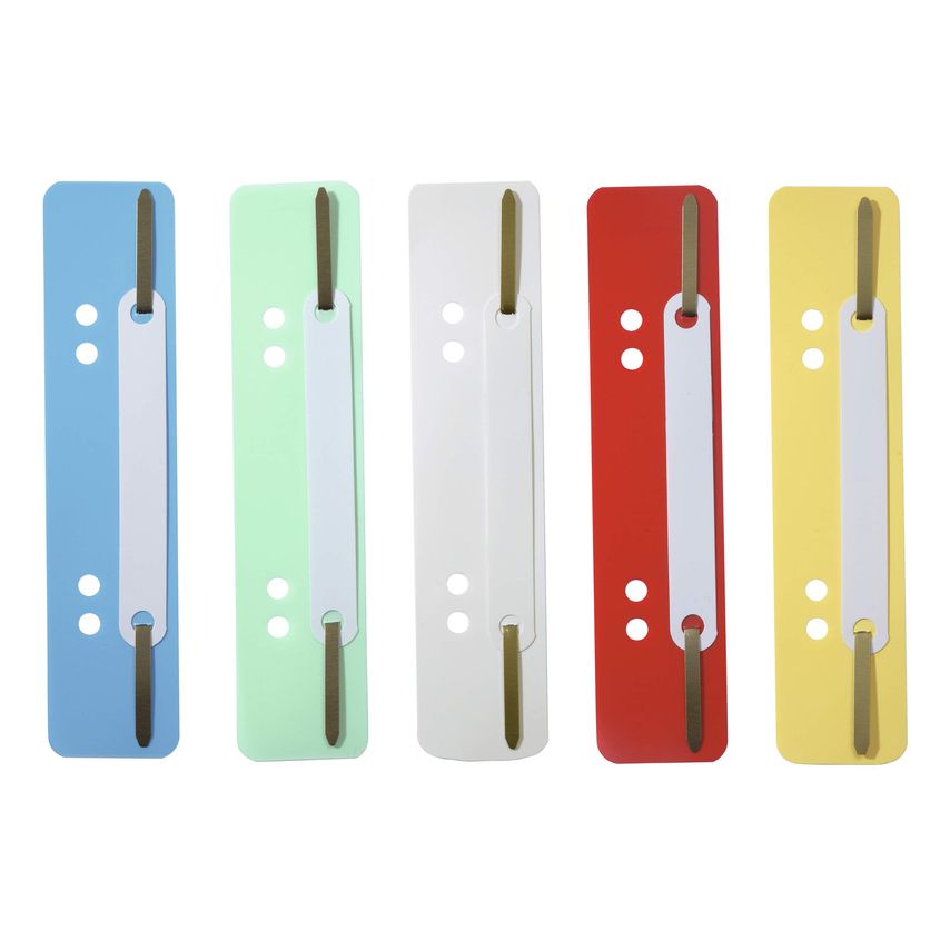 Durable  Sachet de 25 attaches perforées dans un format A4, coloris assortis