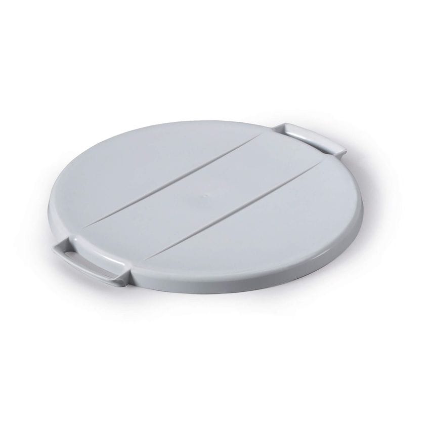 Durable Durabin 40L Round Bin Lid, Strong Food & Freezer Safe, Grey