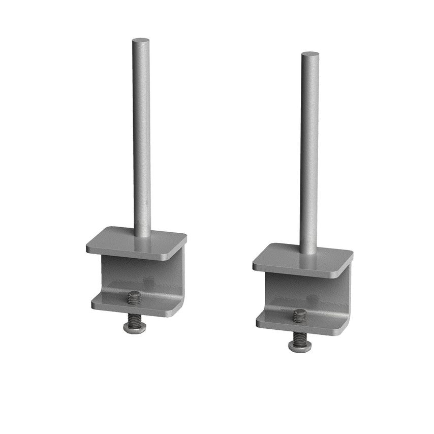 Fabric Screen Brackets for Single Desks or Runs of Adapter and Fuze Single Desks (Pair)