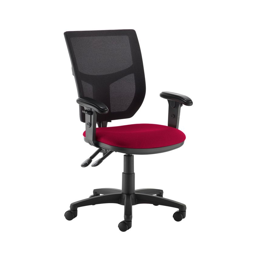 Dams Altino 2 Lever High Mesh Back Operators Chair with Adjustable Arms - Diablo