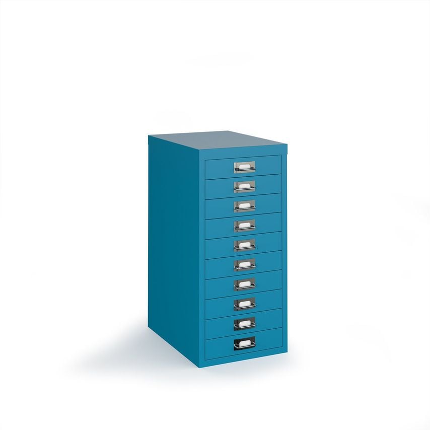 Bisley Multi Drawers with 10 Drawers - Blue