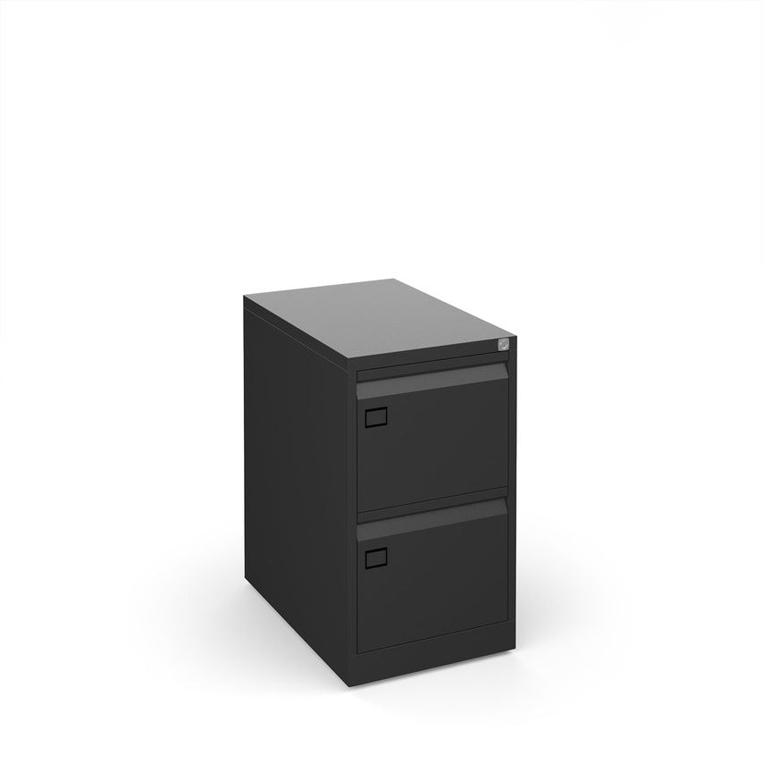 DAMS 2 Drawer Universal Executive Filing Cabinet 711mm High- Black
