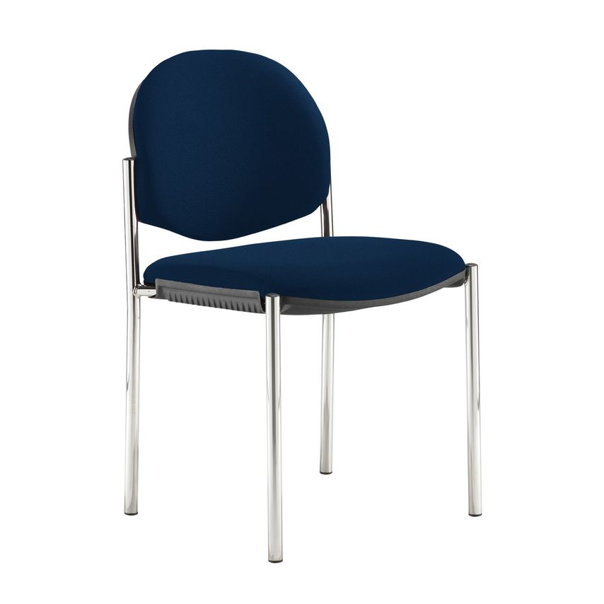 Dams Coda Multi-Purpose Stackable Conference Chair with No Arms - Costa Blue