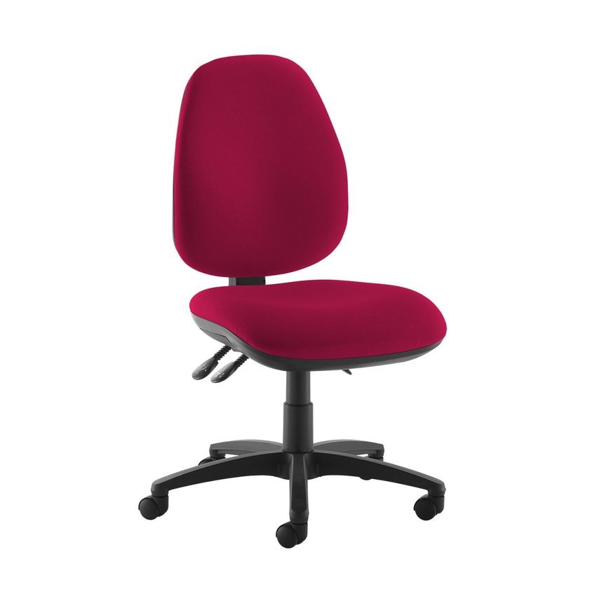 Dams Jota High Back Operator Chair with No Arms - Diablo Pink