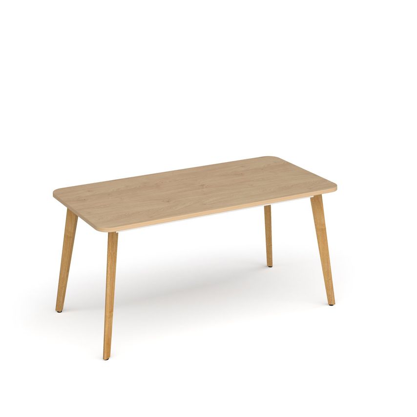 Social Spaces Saxon Rectangular Worktable with 4 Oak Legs 1800mm X 800mm - Kenda