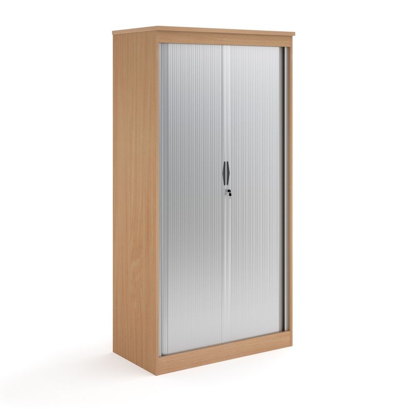 Dams Systems Horizontal Tambour Door Cupboard 2000mm High - Beech