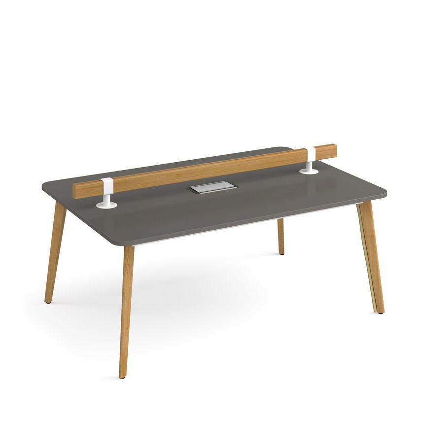 Social Spaces Saxon Worktable 1800mm X 1200mm with Low Level Tool Rail and Eclip