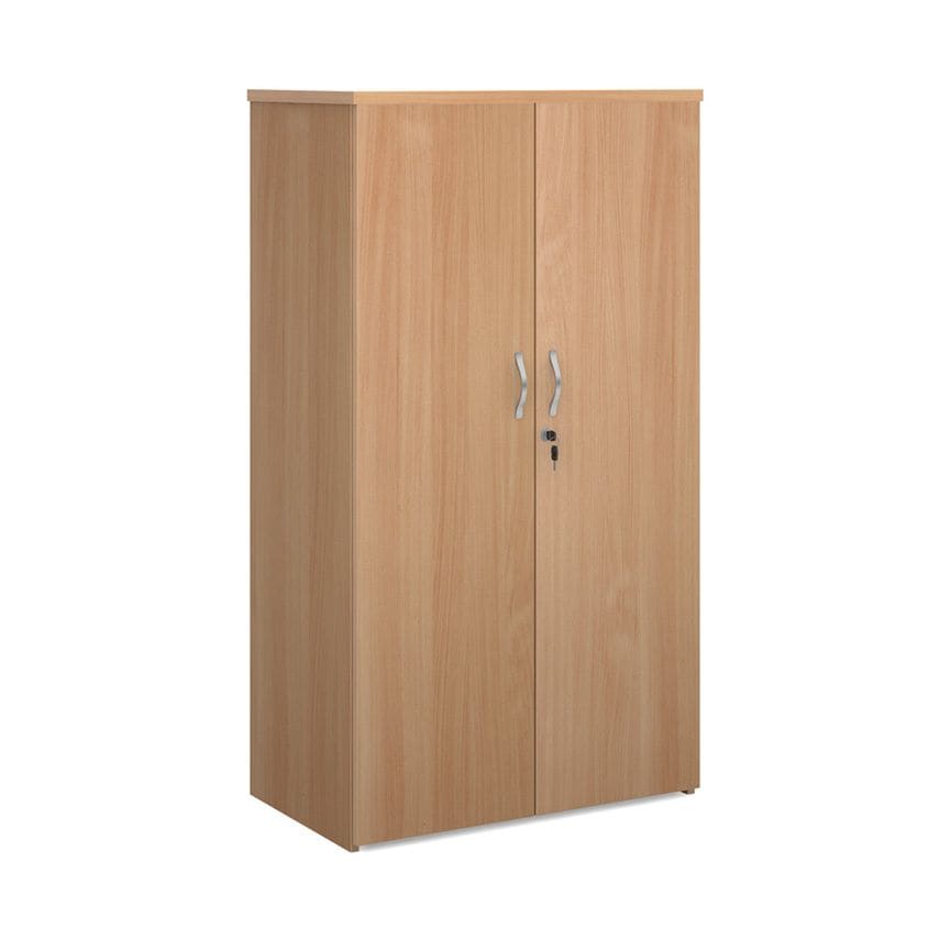 Dams Universal Double Door Cupboard 1440mm High with 3 Shelves - Beech