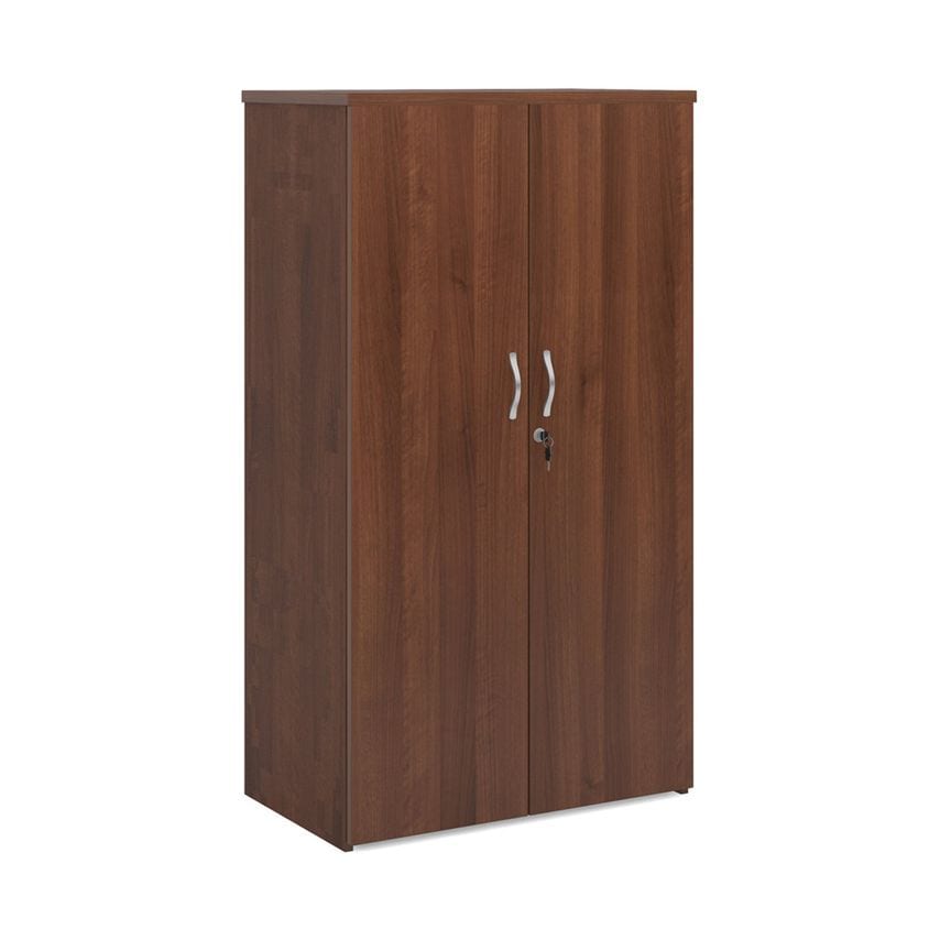 Dams Universal Double Door Cupboard 1440mm High with 3 Shelves - Walnut