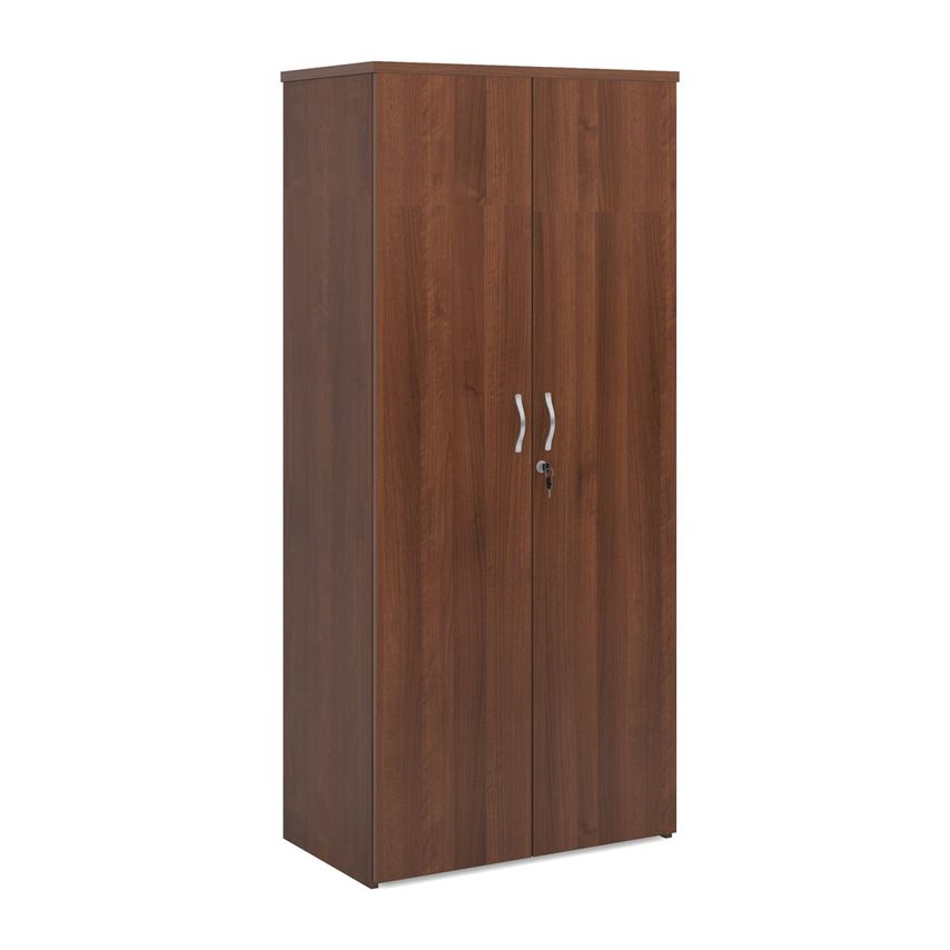 Dams Universal Double Door Cupboard 1790mm High with 4 Shelves - Walnut