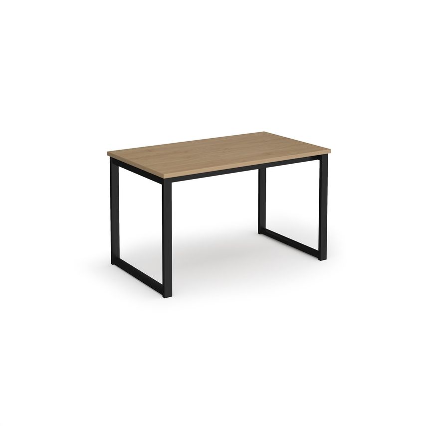 Social Spaces Otto Benching Solution Dining Table 1200mm Wide - Black Frame, Ken