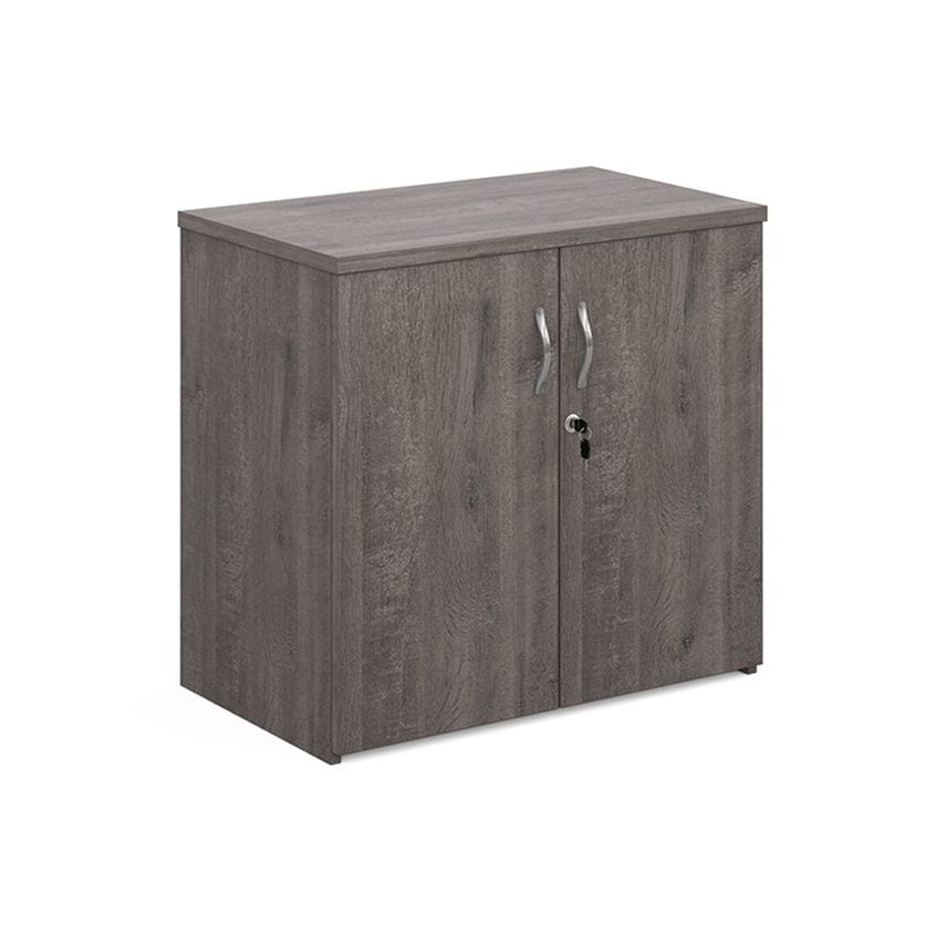Dams Universal Double Door Cupboard 740mm High with 1 Shelf - Grey Oak