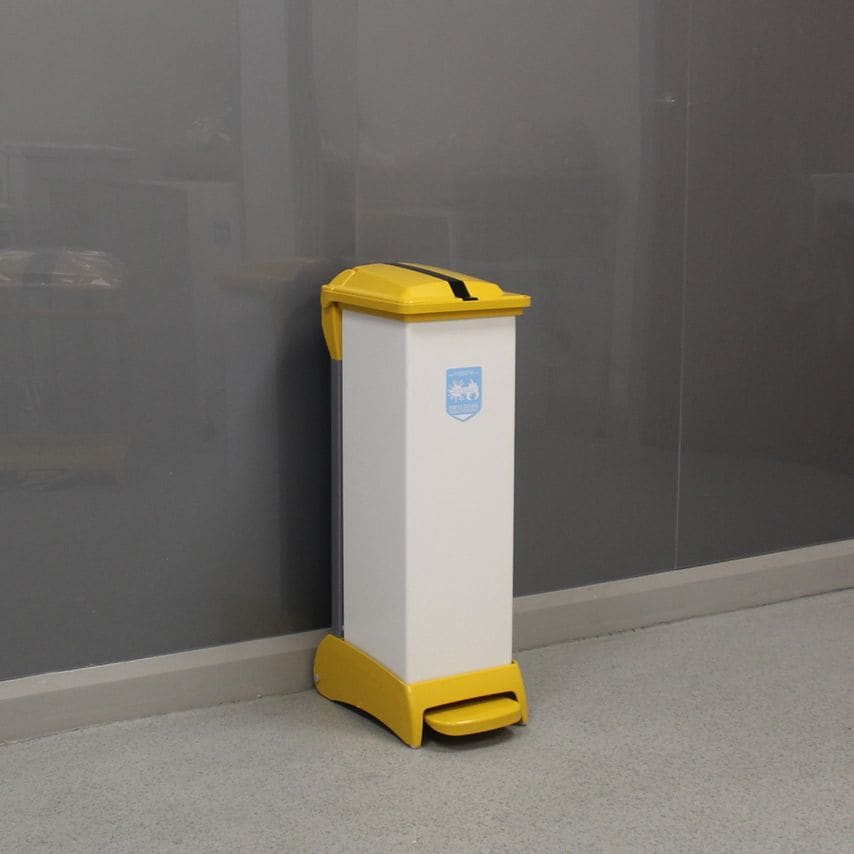 Wybone Limited Clinical Waste Bin. Capsule 28L All Plastic Sack Holder with Tige