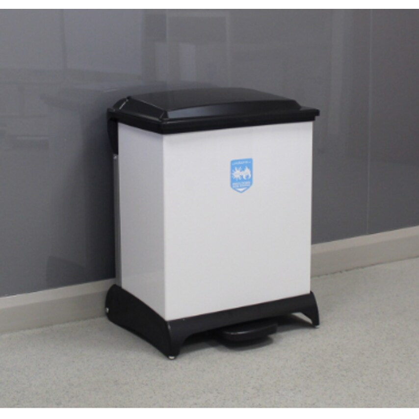 Wybone Limited Clinical Waste Bin. Capsule 42L All Plastic Sack Holder with Blac