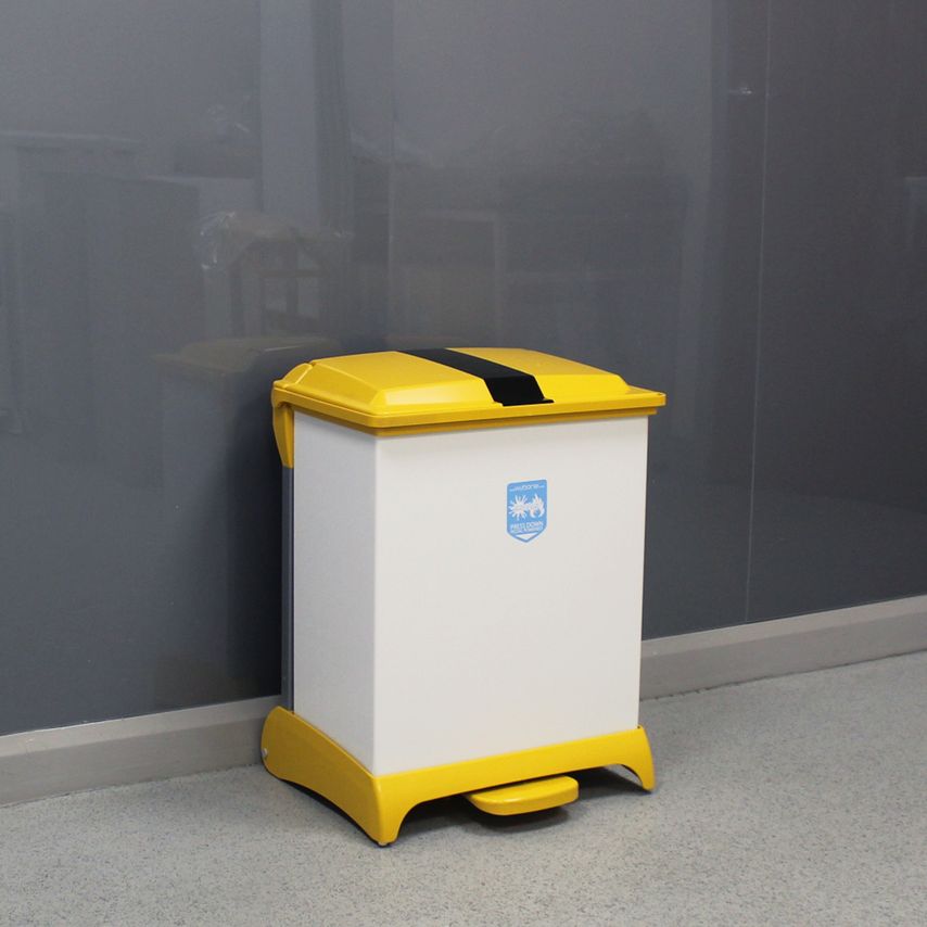 Wybone Limited Clinical Waste Bin. Capsule 42L All Plastic Sack Holder with Tige