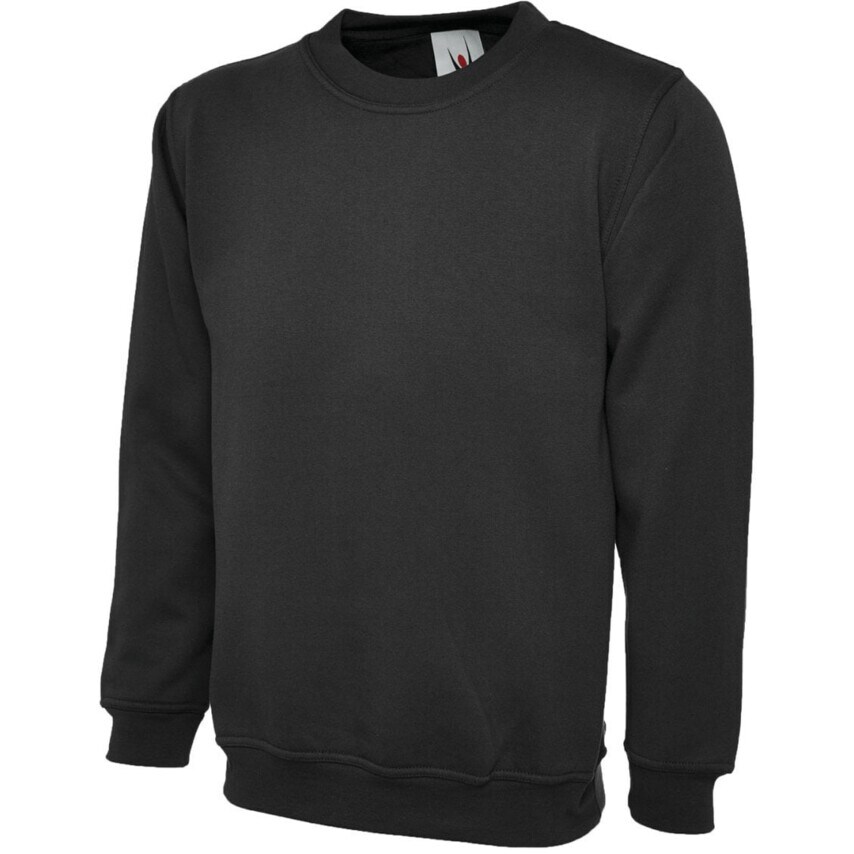 Uneek UC511 Womens Sweatshirt Black (S)