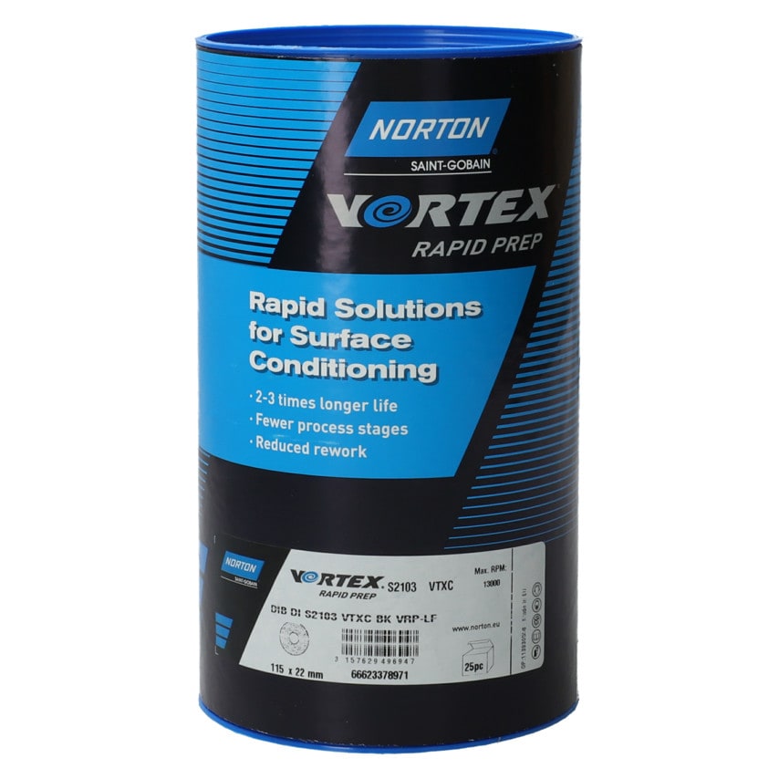 Norton Saint Gobain Norton Vortex Rapid Prep Surface Blending Discs - you get 25
