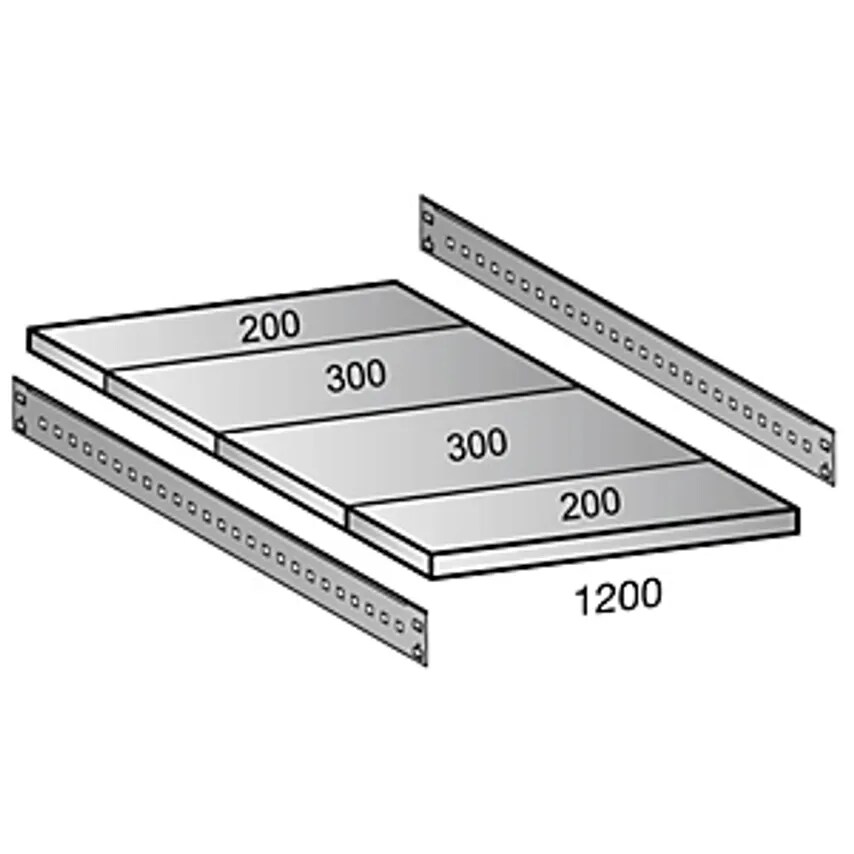SCHOLZ Shelf For Industrial Boltless Shelf Unit, Shelf Width 1200mm, Depth 1000m