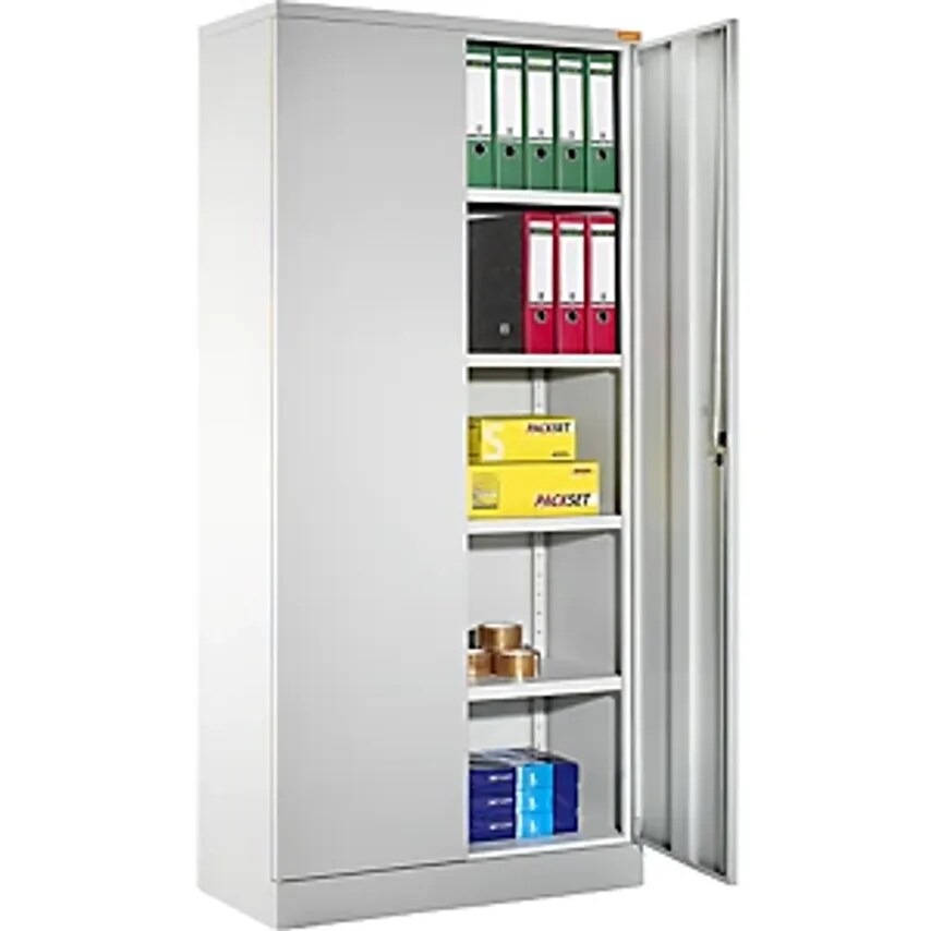 EUROKRAFTpro Universal Cupboard, HxWxD 1950 X 915 X 421mm, Light Grey