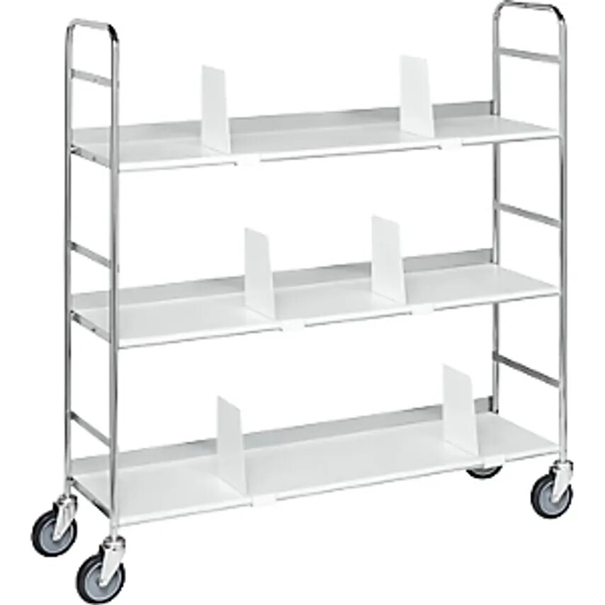 KONGA KM151 File Shelf Truck, 3 Shelves, LxWxH 1000 X 290 X 1140mm- you get 5