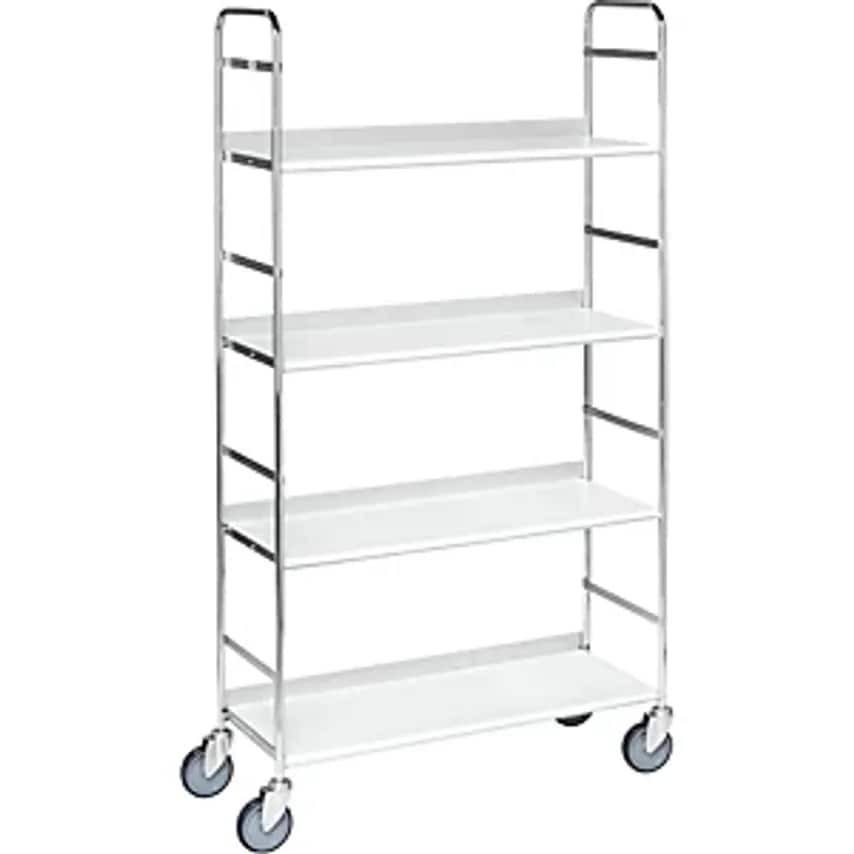 KONGA KM151 File Shelf Truck, 4 Shelves, LxWxH 790 X 290 X 1500mm- you get 5