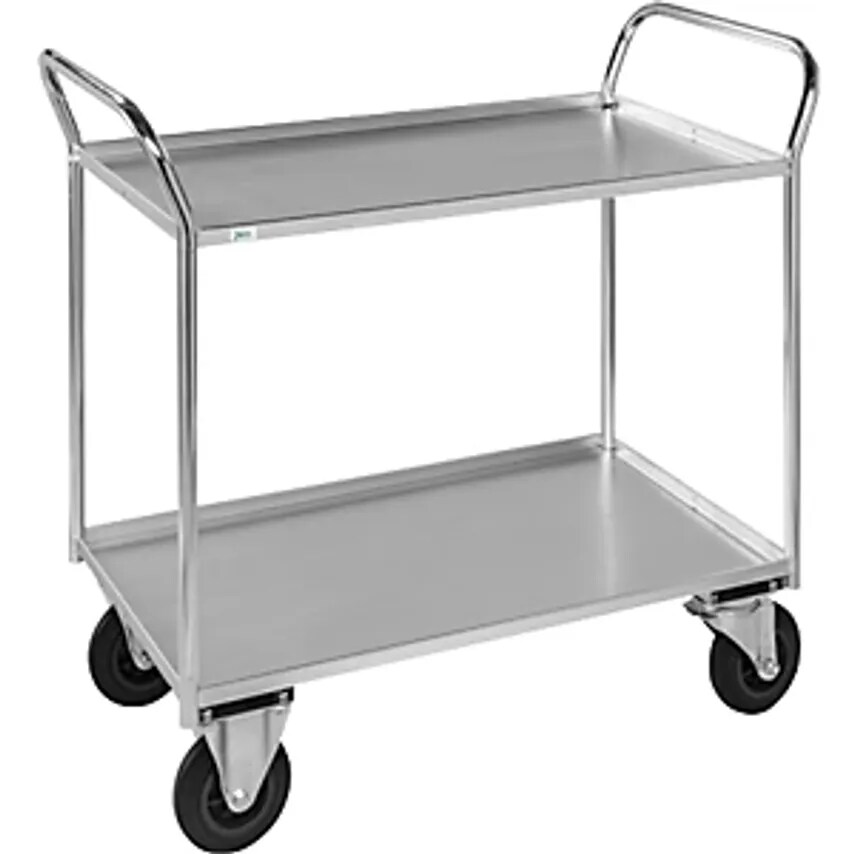KONGA KM41 Table Trolley - 2 Shelves with Raised Edges - LxWxH 1070 X- you get 5