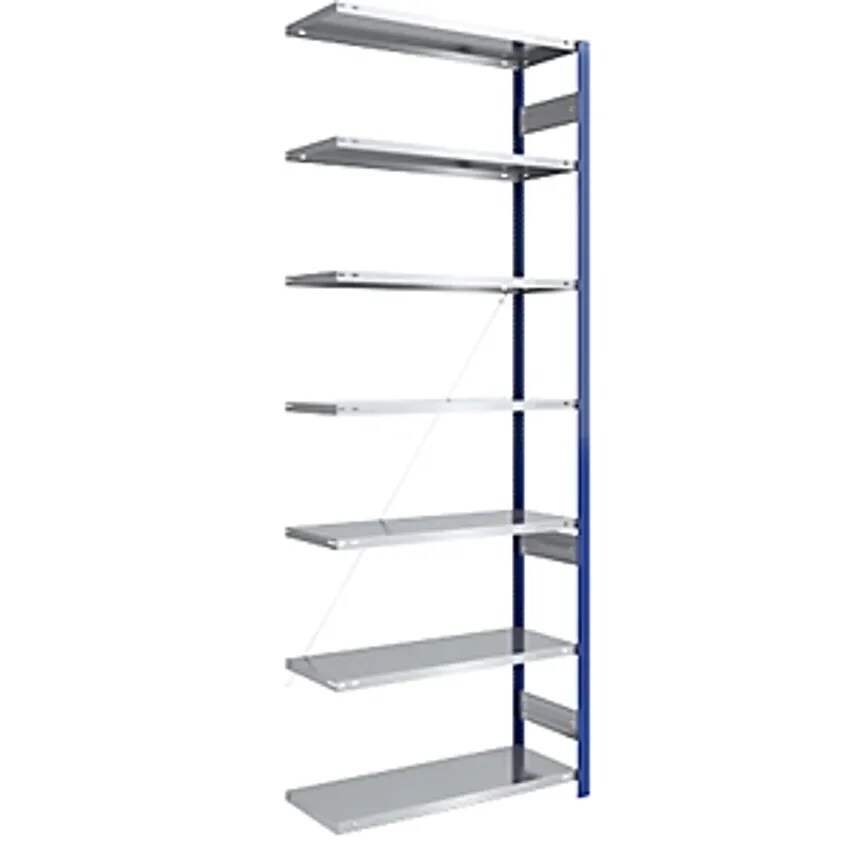 Shop EUROKRAFTpro Boltless Storage Shelving Unit Uprights In Blue