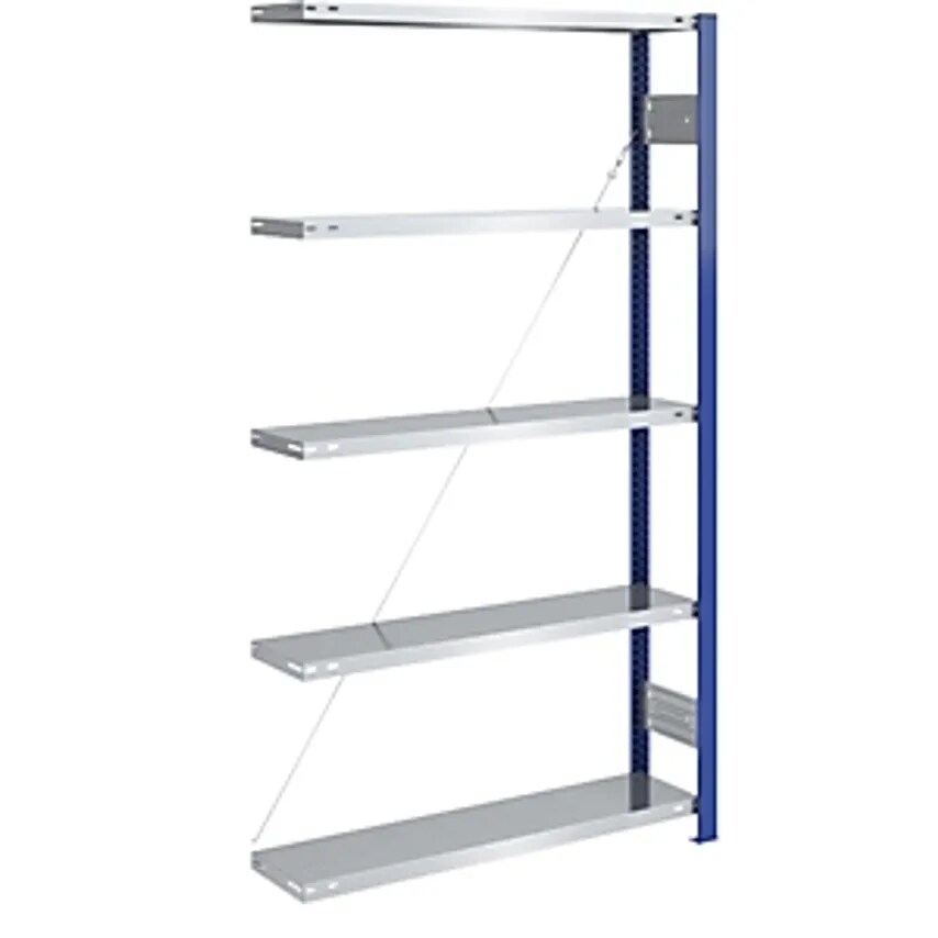 Shop EUROKRAFTpro Boltless Storage Shelving Unit Uprights In Blue