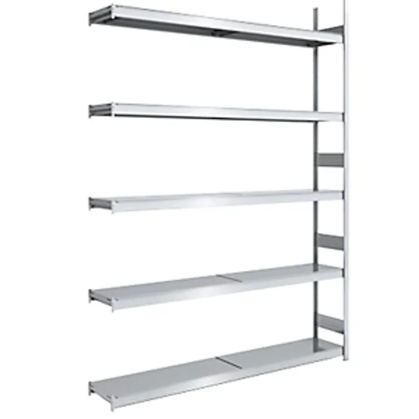 HOFE Wide Span Boltless Shelving Unit - Zinc Plated - Shelf WxD 2000 X 400mm, Ex