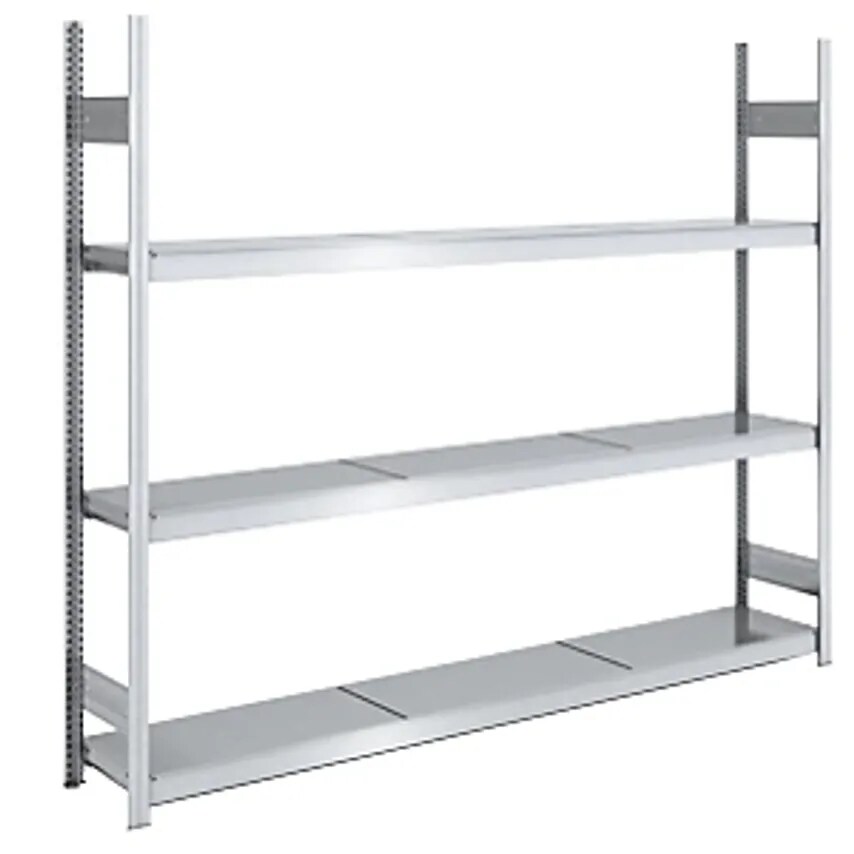 HOFE Wide Span Boltless Shelving Unit - Zinc Plated - Shelf WxD 2250 X 400mm, St