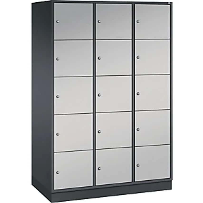 C&P INTRO Steel Compartment Locker - Height 345mm - WxD 1220 X 600mm, 15 Compart