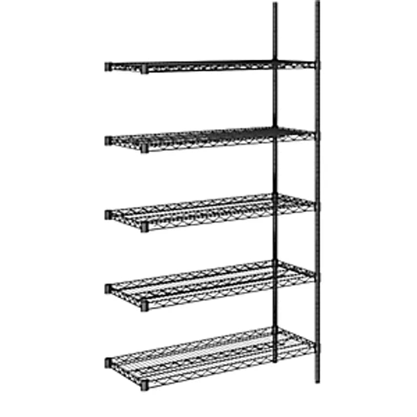 SIMON, EVERS & CO. GMBH Steel Wire Mesh Shelf Unit - Black - Max. Load 250 Kg, W