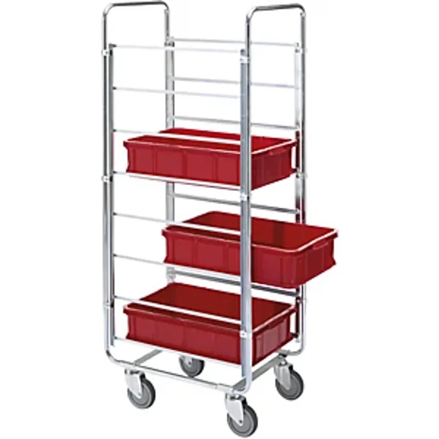 Helge Nyberg Shelf Truck For Boxes, LxWxH 670 X 465 X 1585mm, Max. Lo- you get 5