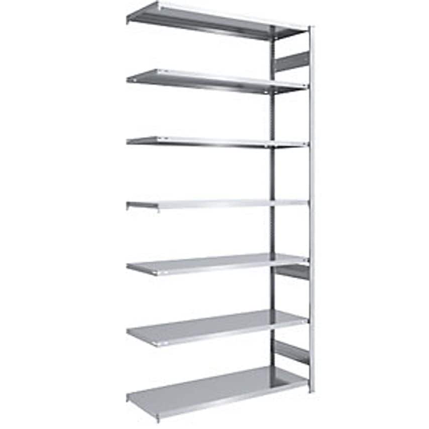 EUROKRAFTpro Boltless Storage Shelving Unit - Zinc Plated - HxW 3000 X 1300mm, W