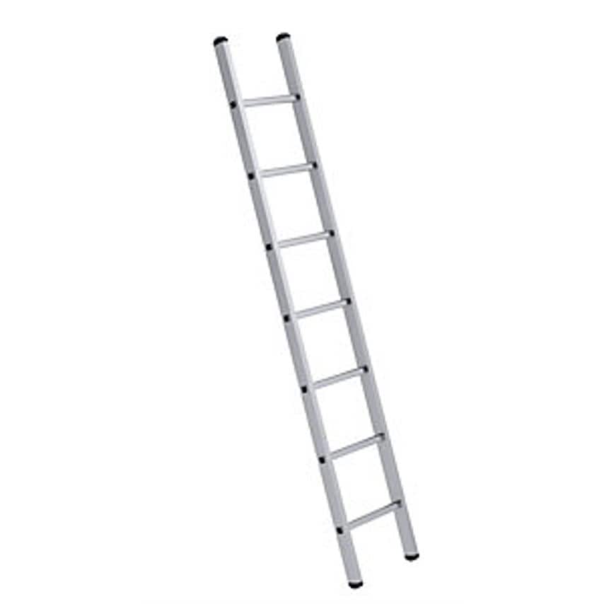 MUNK GmbH Lean To Ladder With Rungs, Width 350mm, Rail 58 X 25mm, 7 Rungs
