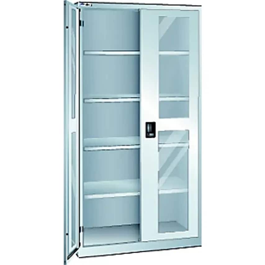 Lista Double Door Cupboard, Vision Panel Doors, HxW 1950 X 1000mm, Depth 500mm,