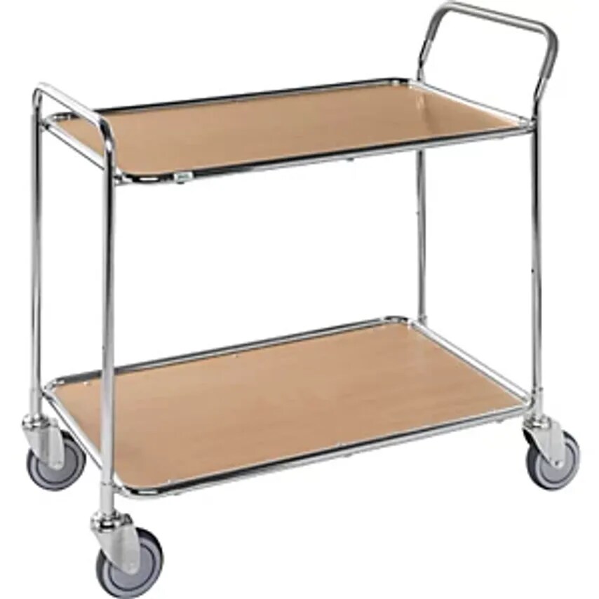 KONGA Table Trolley, 2 Shelves, LxWxH 1020 X 555 X 965mm, Zinc Plated- you get 2