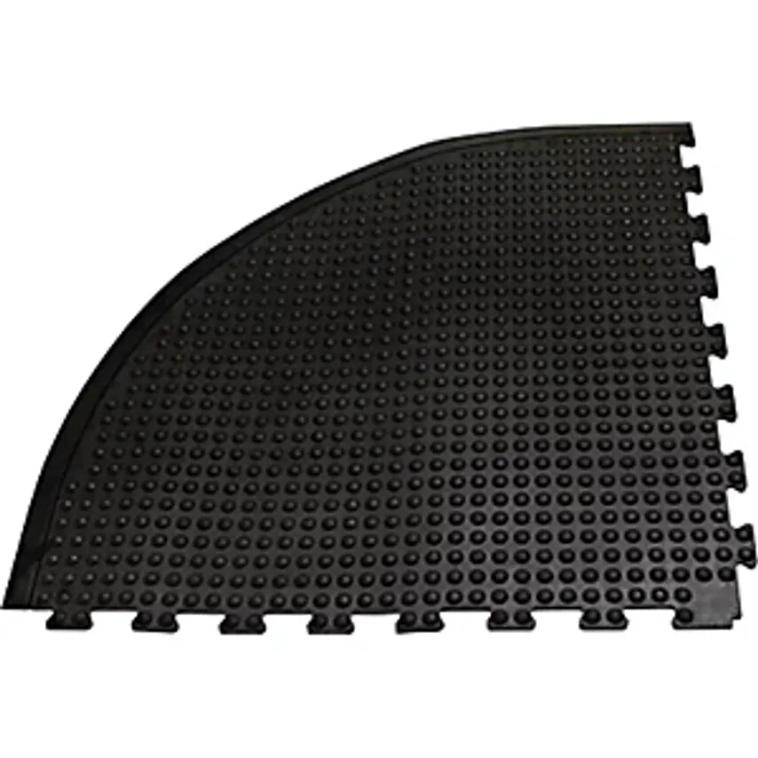 YOGA DOME Anti-Fatigue Matting, Black Studs, Corner Element, LxW 900 X 900mm
