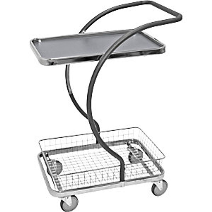 KONGA C-LINE Shopping And Table Trolley - With 1 Shelf - 1 Stainless Steel Mesh