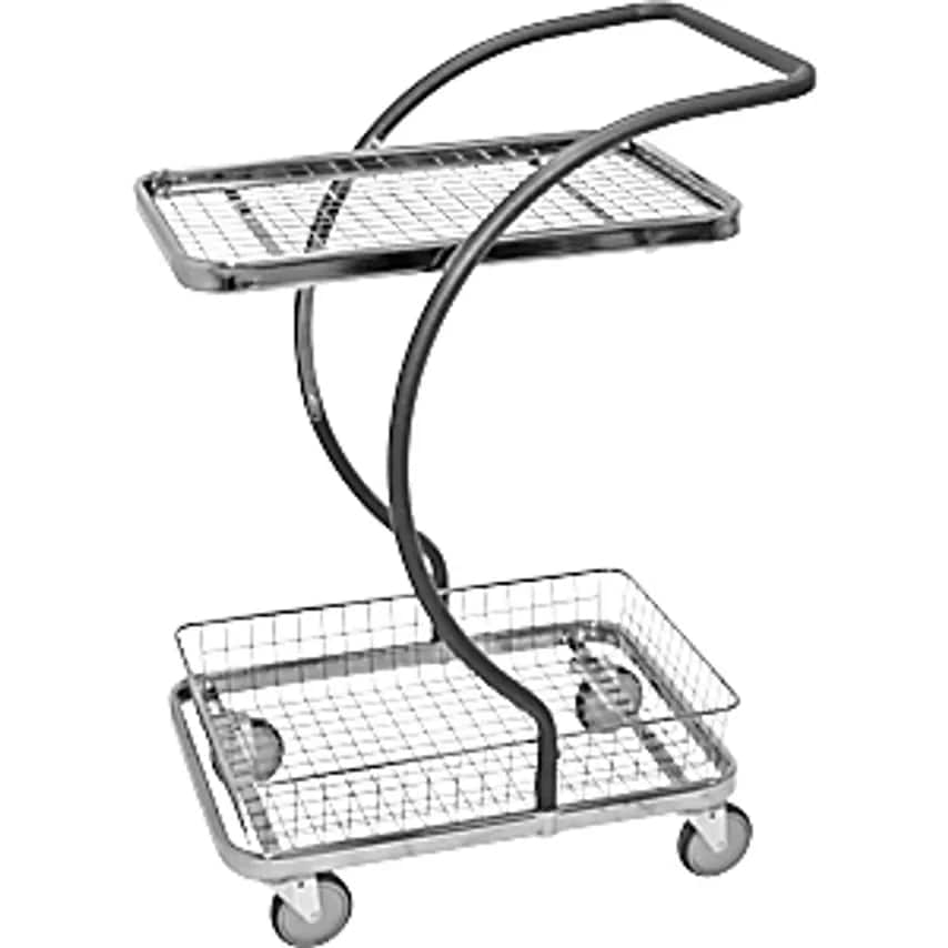 KONGA C-LINE Shopping And Table Trolley - With 1 Mesh Shelf