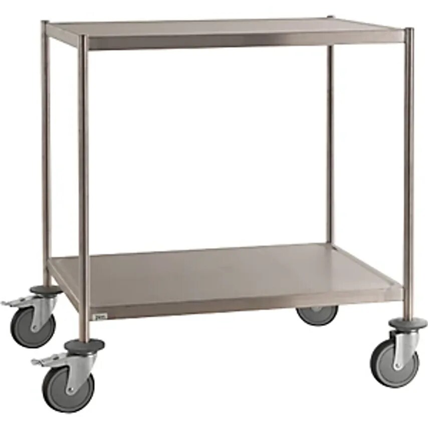 KONGA Stainless Steel Shelf Truck, Welded, LxWxH 650 X 440 X 900mm, 2 Shelves