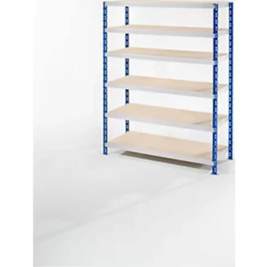 EUROKRAFTpro Wide Span Boltless Shelf Unit With Chipboard Shelves - Depth 700mm