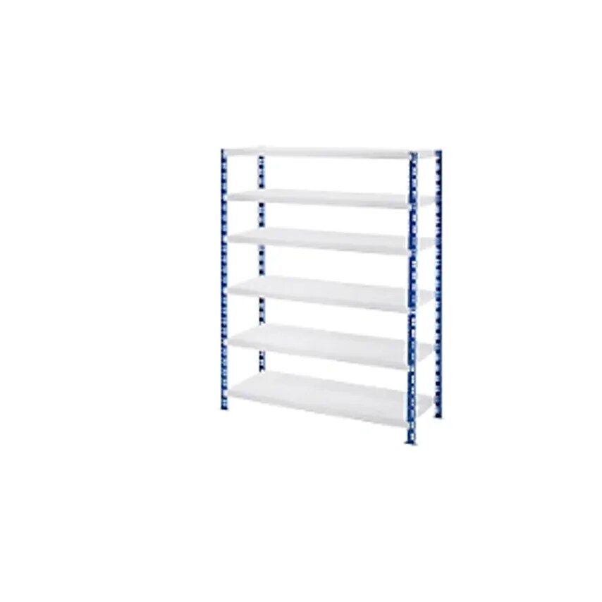 EUROKRAFTpro Wide Span Boltless Shelf Unit With Sheet Steel Shelves - Depth 600m