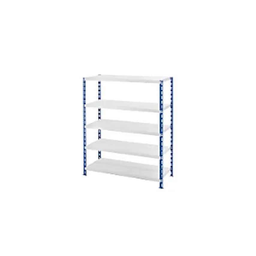 EUROKRAFTpro Wide Span Boltless Shelf Unit With Sheet Steel Shelves - Depth 600m