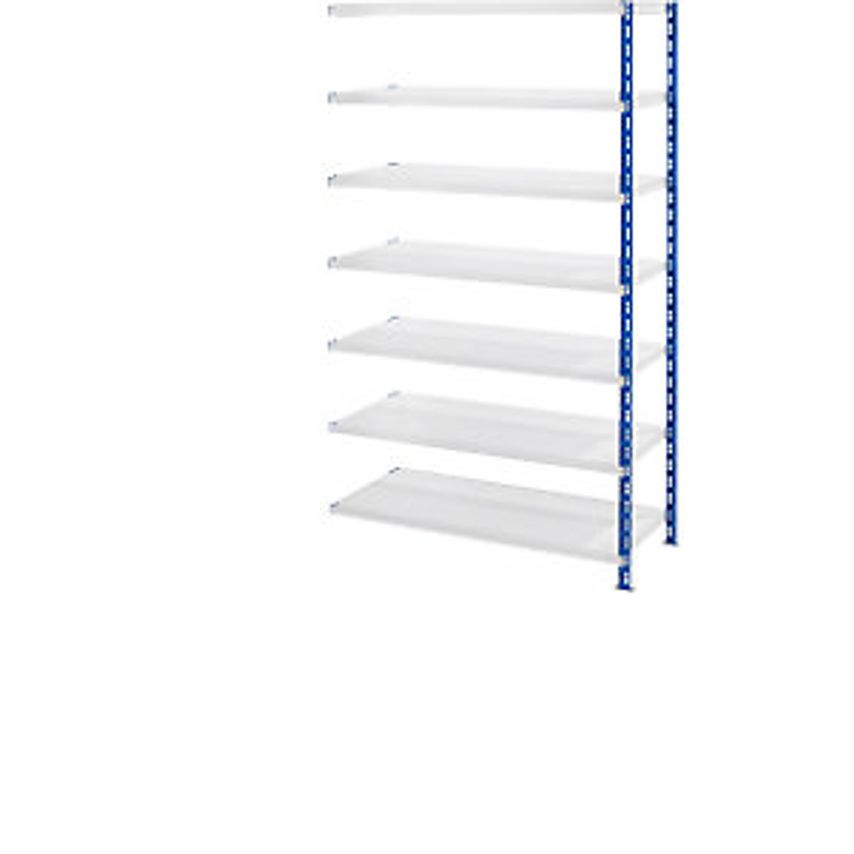 EUROKRAFTpro Wide Span Boltless Shelf Unit With Sheet Steel Shelves - Depth 700m